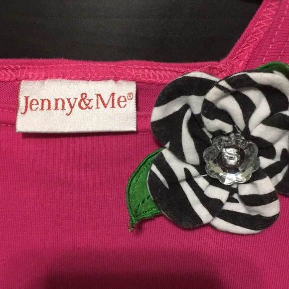 Jenny & Me Pink + Zebra Print Dress - Picture 4 of 6